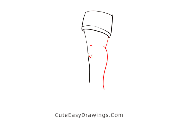 how to draw a leg - www.cuteeasydrawings.com