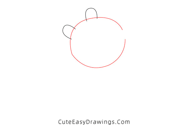 how to draw peggi and pandora panda - www.cuteeasydrawings.com