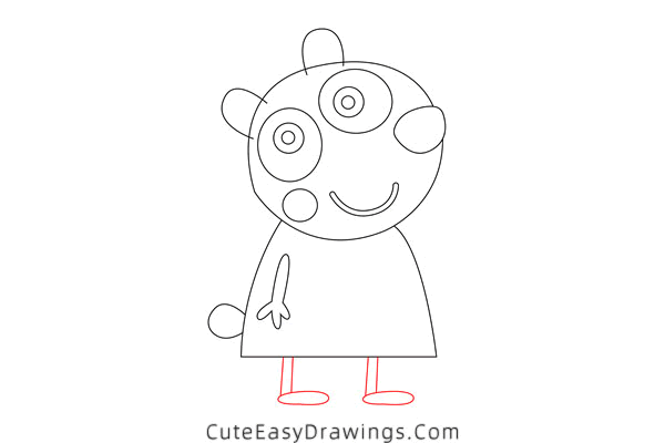 how to draw peggi and pandora panda - www.cuteeasydrawings.com