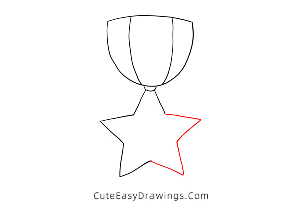 how to draw a medal - www.cuteeasydrawings.com