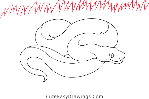 how to draw a python - www.cuteeasydrawings.com