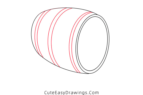 how to draw a beer keg - www.cuteeasydrawings.com