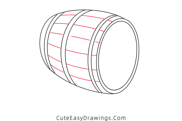 how to draw a beer keg - www.cuteeasydrawings.com