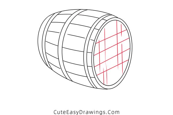 how to draw a beer keg - www.cuteeasydrawings.com