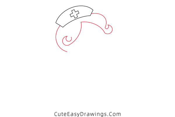 how to draw a nurse - www.cuteeasydrawings.com