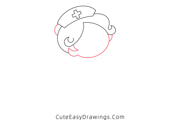 how to draw a nurse - www.cuteeasydrawings.com