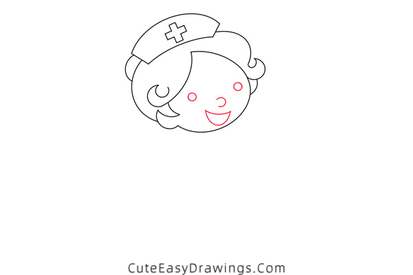 how to draw a nurse - www.cuteeasydrawings.com