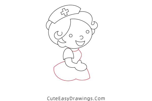 how to draw a nurse - www.cuteeasydrawings.com