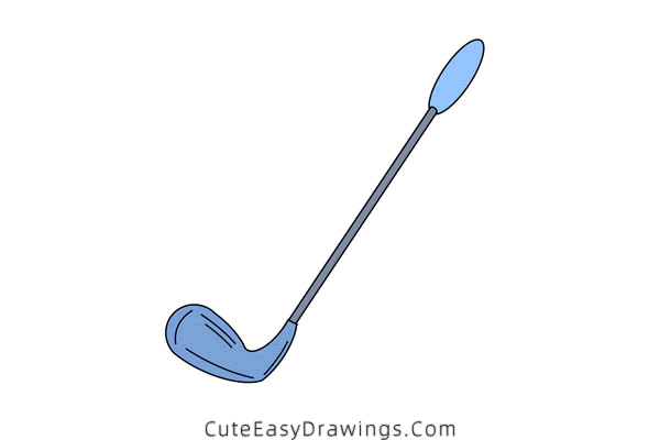 how to draw a golf club - www.cuteeasydrawings.com