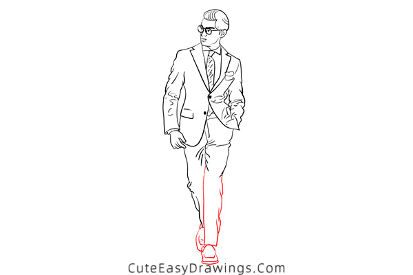 how to draw a cool man - www.cuteeasydrawings.com