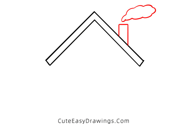 how to draw a small house - www.cuteeasydrawings.com