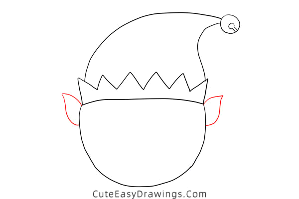 how to draw an elf face - www.cuteeasydrawings.com