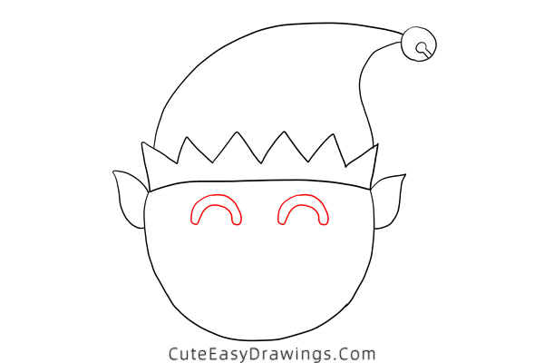 how to draw an elf face - www.cuteeasydrawings.com