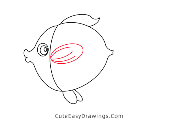 how to draw a goldfish - www.cuteeasydrawings.com