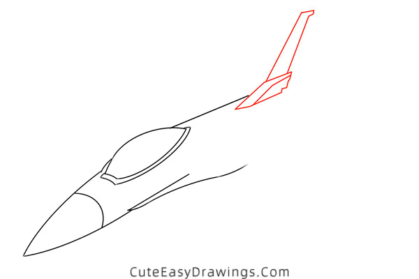 how to draw f-16 fighting falcon - www.cuteeasydrawings.com