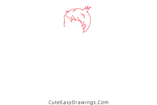 how to draw a girl with short hair - www.cuteeasydrawings.com