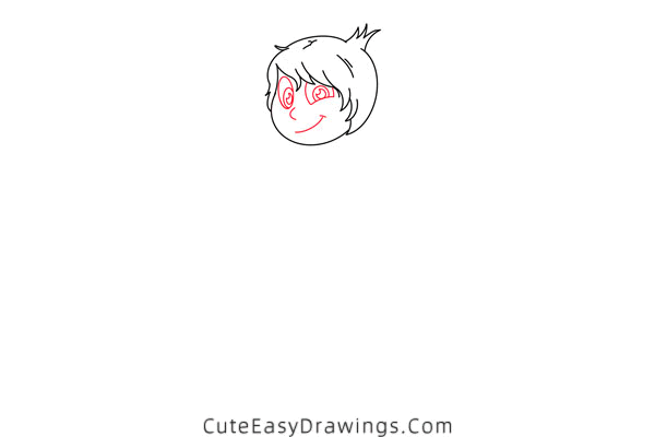 how to draw a girl with short hair - www.cuteeasydrawings.com