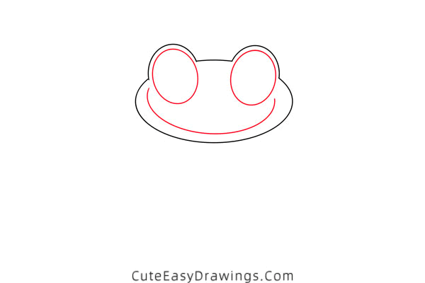 how to draw a frog on a lotus leaf - www.cuteeasydrawings.com