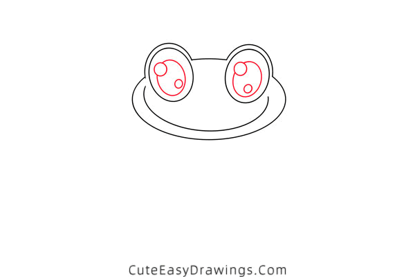 how to draw a frog on a lotus leaf - www.cuteeasydrawings.com