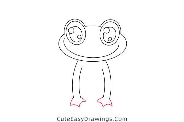 how to draw a frog on a lotus leaf - www.cuteeasydrawings.com