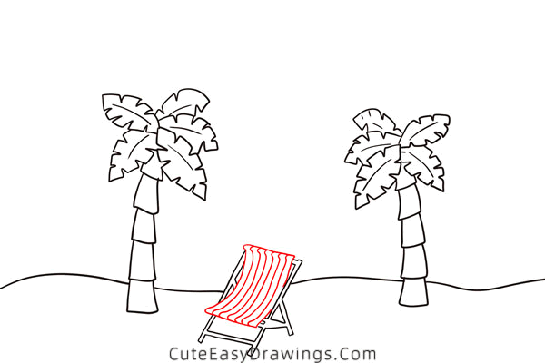 how to draw a beach - www.cuteeasydrawings.com