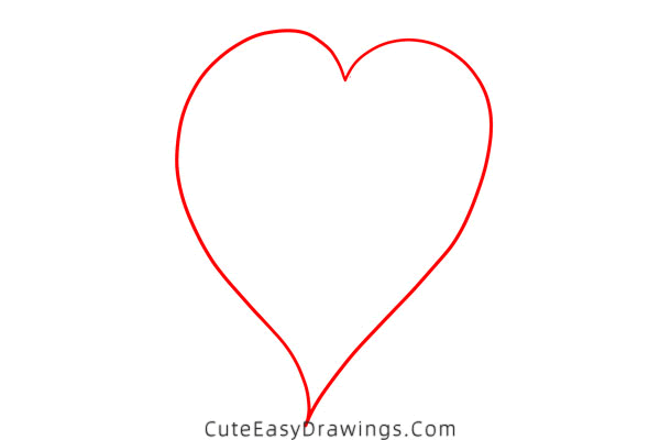 how to draw a heart - www.cuteeasydrawings.com