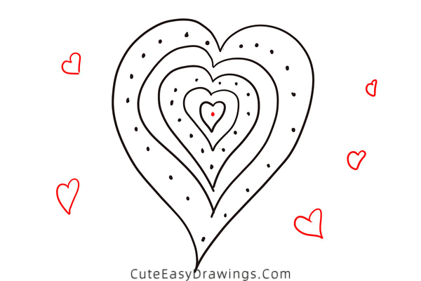 how to draw a heart - www.cuteeasydrawings.com