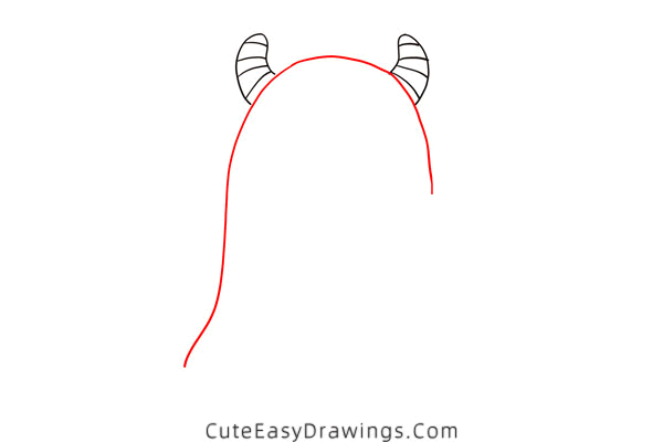 how to draw a monster with jack-o-lantern - www.cuteeasydrawings.com