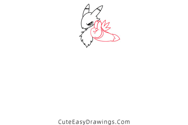 how to draw renamon from digimon - www.cuteeasydrawings.com