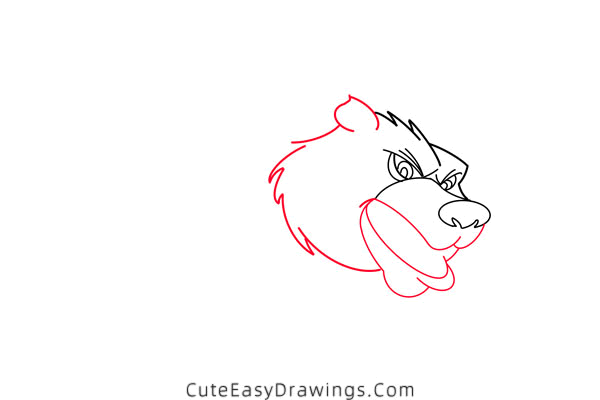 how to draw a brown bear - www.cuteeasydrawings.com