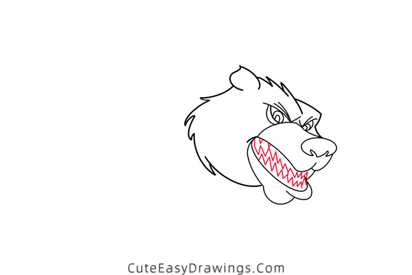 how to draw a brown bear - www.cuteeasydrawings.com