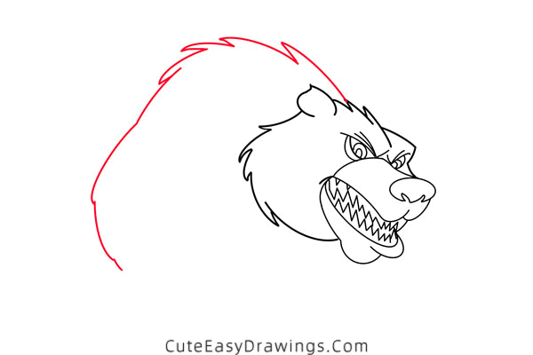 how to draw a brown bear - www.cuteeasydrawings.com