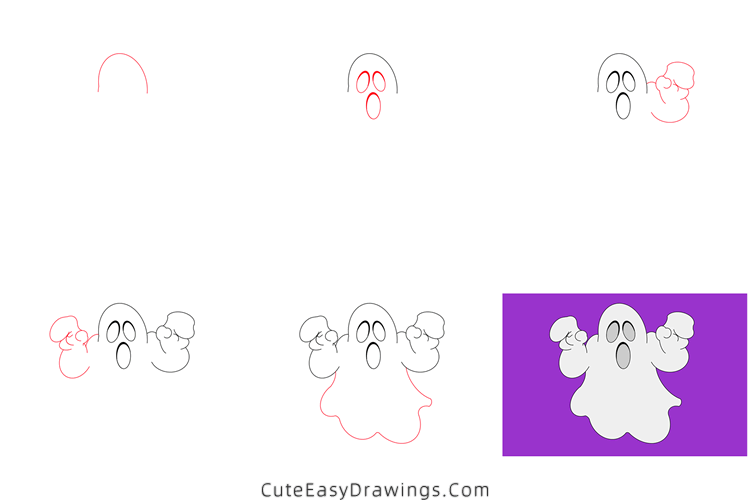 how to draw a ghost easy - www.cuteeasydrawings.com