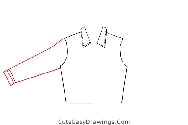 how to draw a jacket - www.cuteeasydrawings.com