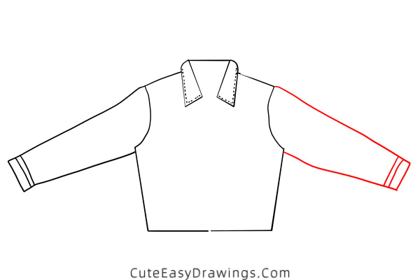 how to draw a jacket - www.cuteeasydrawings.com