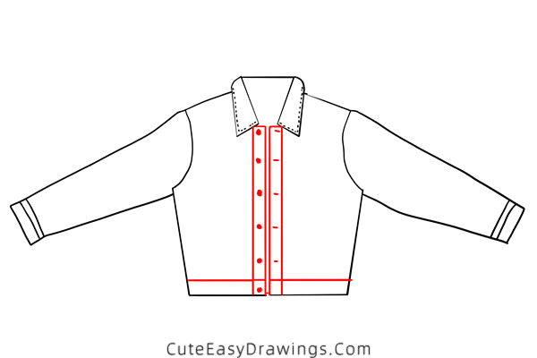 how to draw a jacket - www.cuteeasydrawings.com