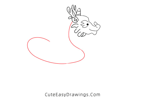 how to draw a chinese dragon - www.cuteeasydrawings.com