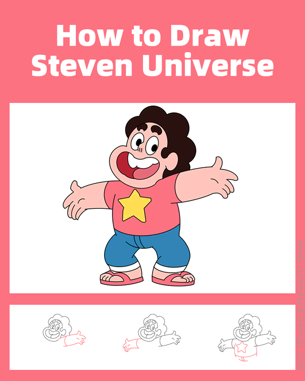 How to Draw Steven Universe Step by Step Cute Easy Drawings