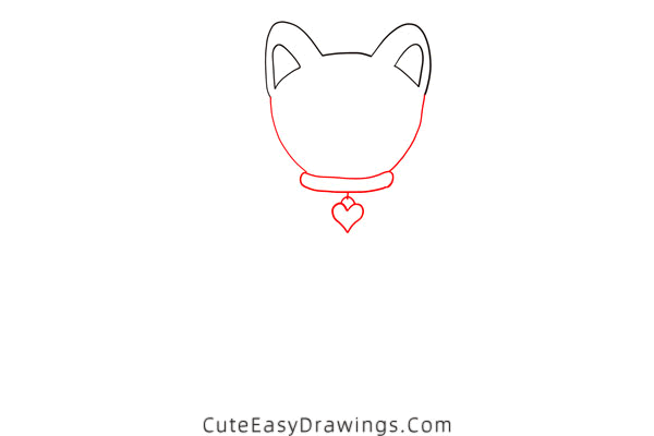 how to draw a black cat - www.cuteeasydrawings.com