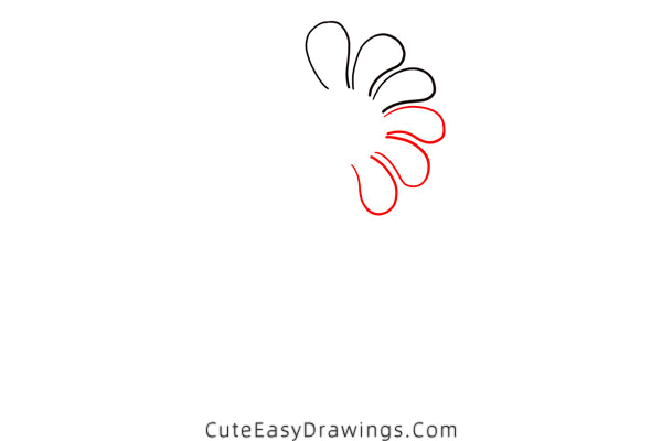 how to draw a cartoon flower - www.cuteeasydrawings.com