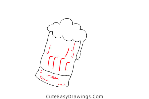 how to draw a beer mug - www.cuteeasydrawings.com