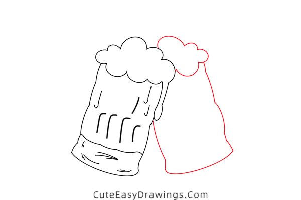 how to draw a beer mug - www.cuteeasydrawings.com