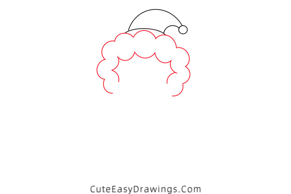 how to draw santa - www.cuteeasydrawings.com