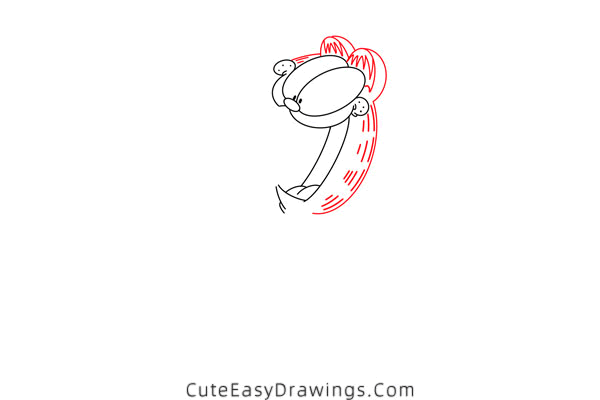 how to draw garfield eating - www.cuteeasydrawings.com