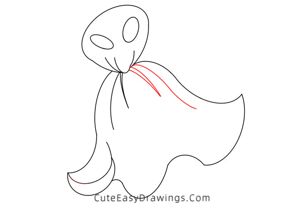 how to draw a halloween ghost easy - www.cuteeasydrawings.com