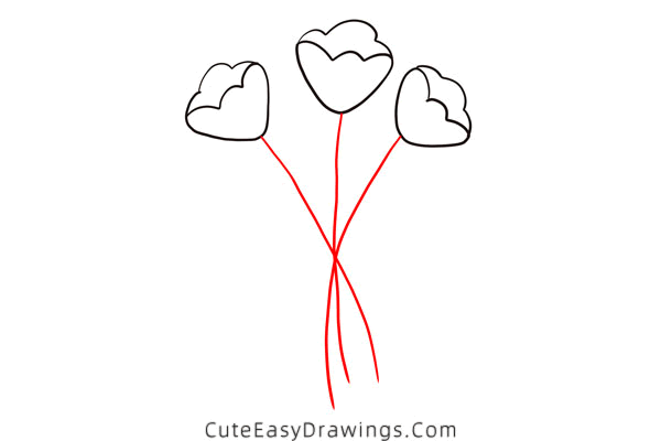 how to draw flowers in a vase - www.cuteeasydrawings.com