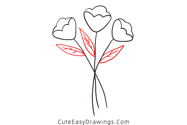 how to draw flowers in a vase - www.cuteeasydrawings.com