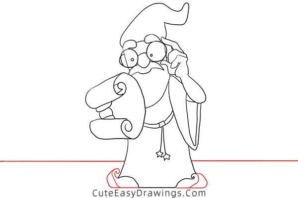 how to draw a wizard - www.cuteeasydrawings.com