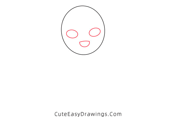 How to Draw No-Face from Spirited Away Step by Step - Cute Easy Drawings