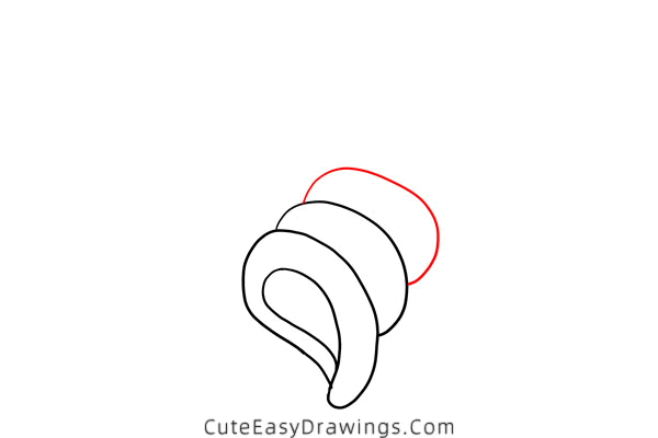 how to draw a shell - www.cuteeasydrawings.com